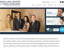Tablet Screenshot of mainlinedentalhealth.com